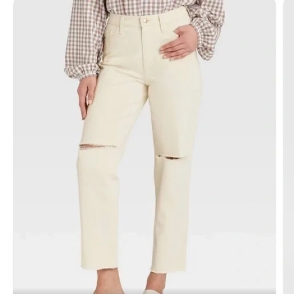 Target Cream Jeans